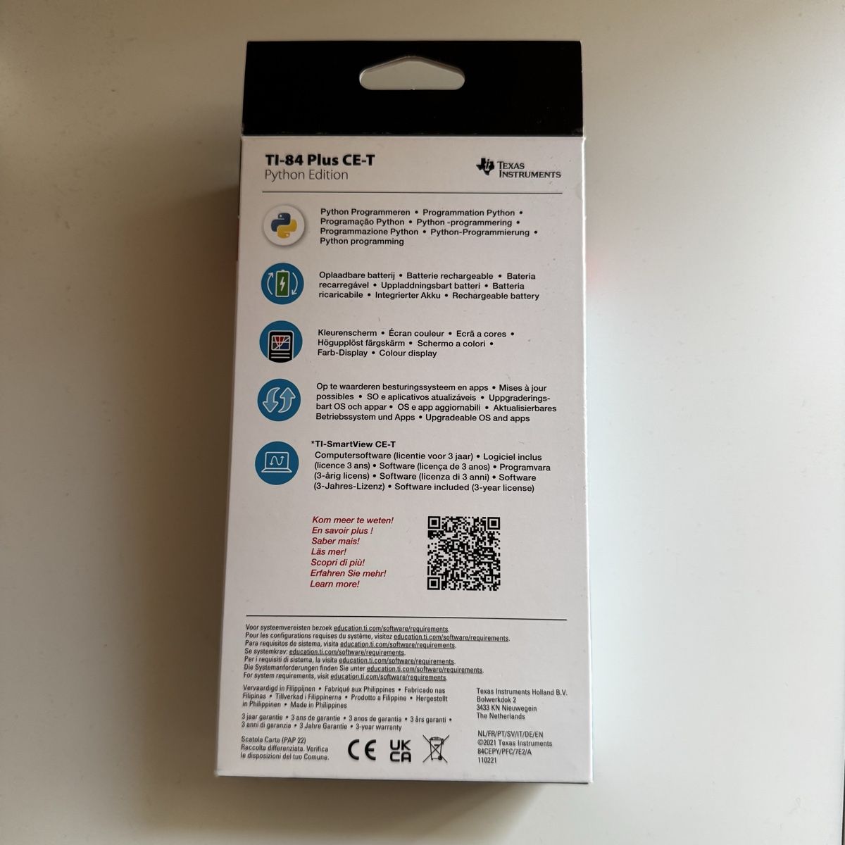 Texas Instruments Calcolatrici tascabili: TI-84 Plus CE-T  – Usato da Rebeuvelier venduto da FJ6614 2