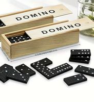 Neues Klassisches Domino Spiel-Set in schöner Holzkiste