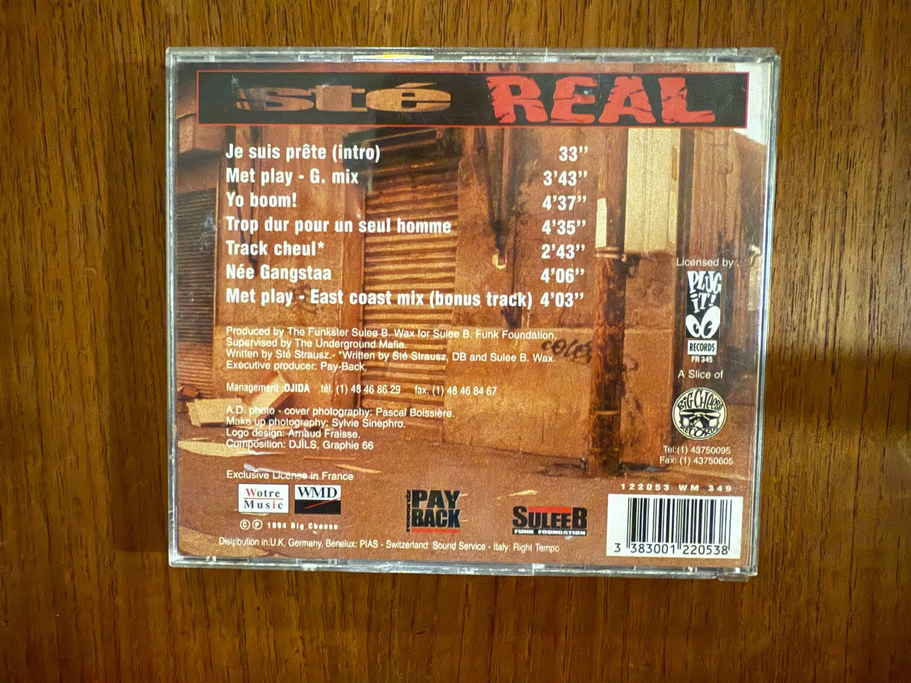 CD: Sté Strausz - Sté Real / FR 1994 Rare Rap CD – Usato da Delémont venduto da cpop 2