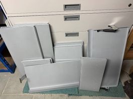 Diverse USM Bleche Farbe Silber