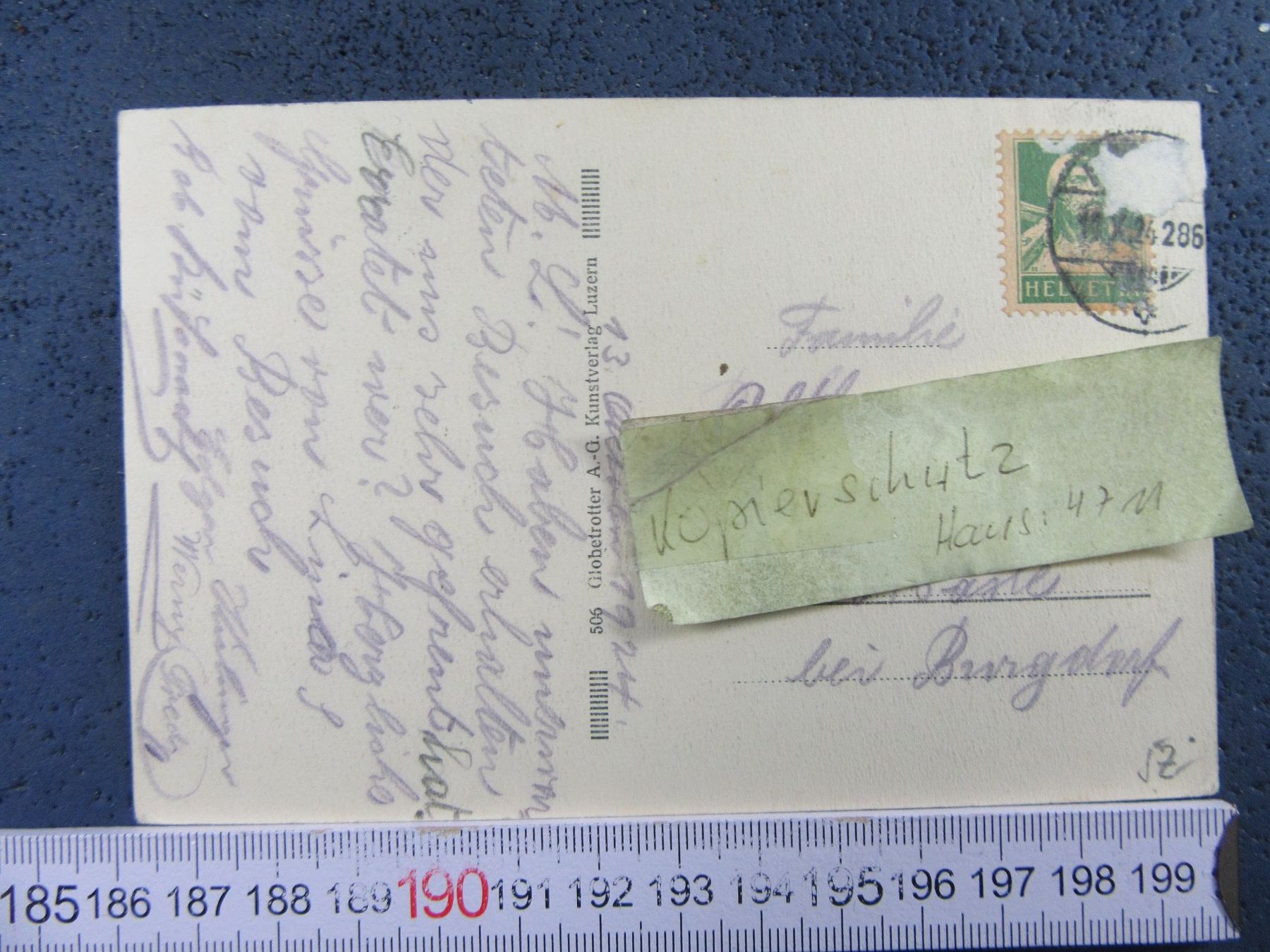 Cartoline postali: SEEWEN 1924 MIT MYTHEN SZ AK – Usato da Ettingen venduto da Hausi4711 1