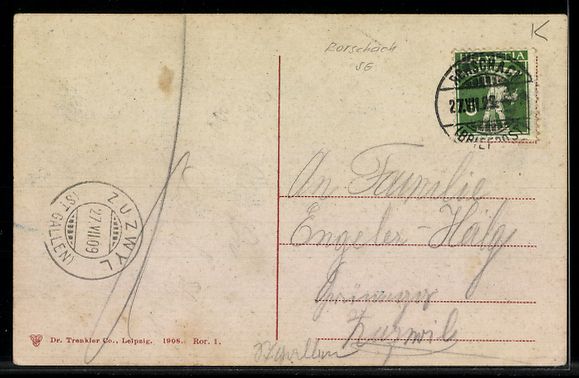 Cartoline postali: AK Rorschach, Ortspartie am Hafen – Usato da Berlin venduto da bartko-reher 1