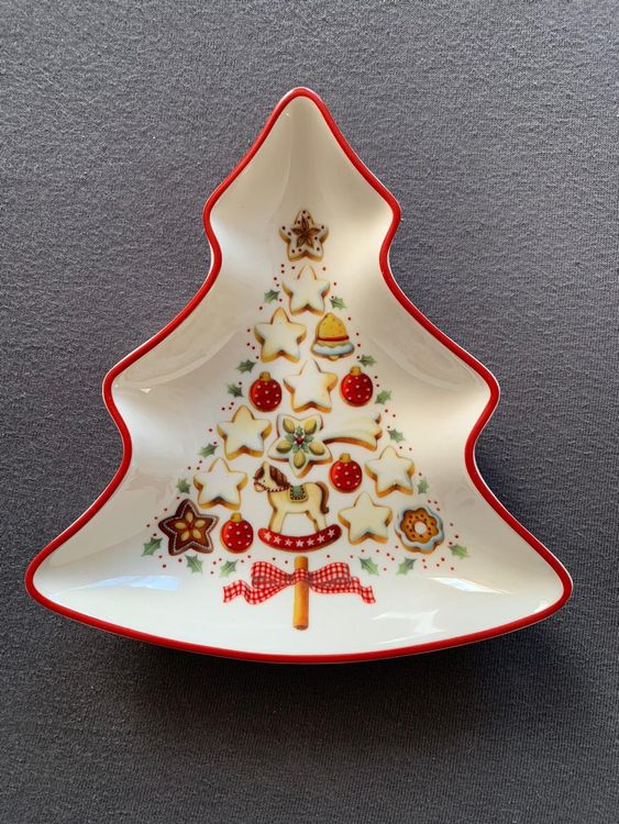 Villeroy & Boch Piatto Pasticceria Winter Bakery - Rettangolare, Bianco/Rosso, Porcellana - Foto 11