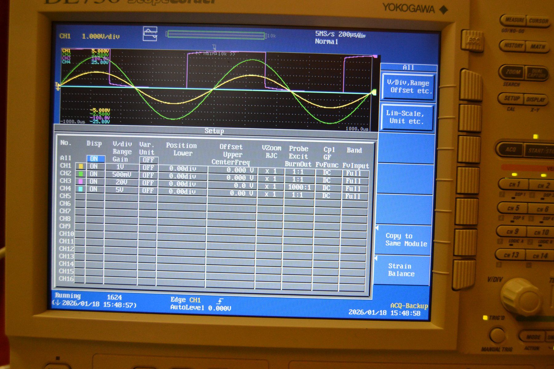 Misurare: Yokogawa DL 750 ScopeCorder – Usato da Wil SG venduto da fanofrio 3