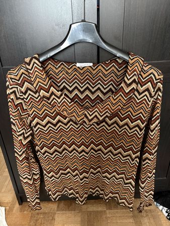 Vintage Yessica Damenbluse S/M – Zickzack 
