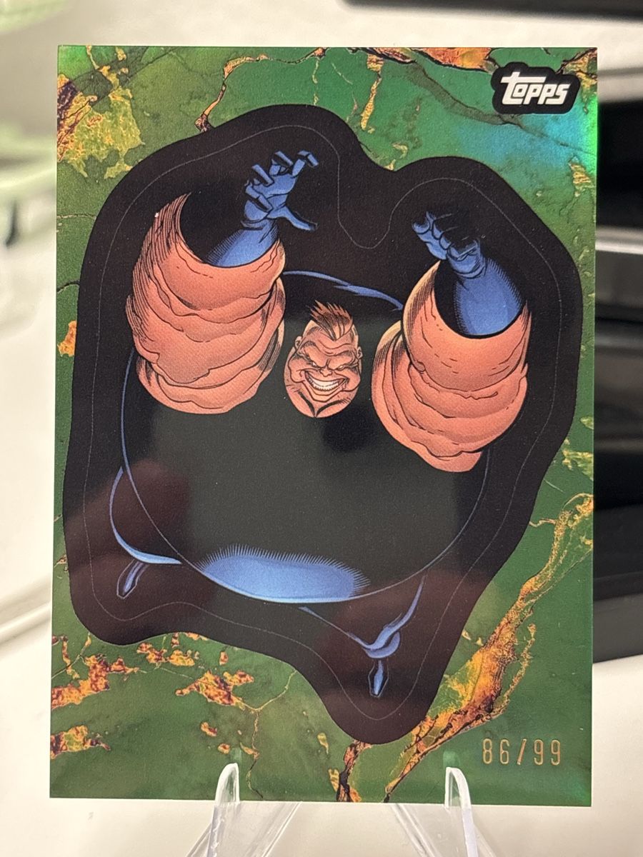 Topps Carte collezionabili: BLOB #63 Electrum Refractor 86/99 - 2025 Topps Marvel Comic – Nuovo (secondo la descrizione) da Aarberg venduto da gocardz.shop