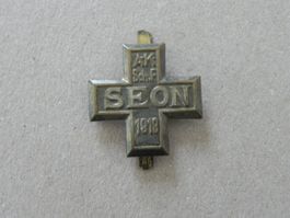 Abzeichen Brosche Kant. Schwingfest Schwingen Seon AG 1919