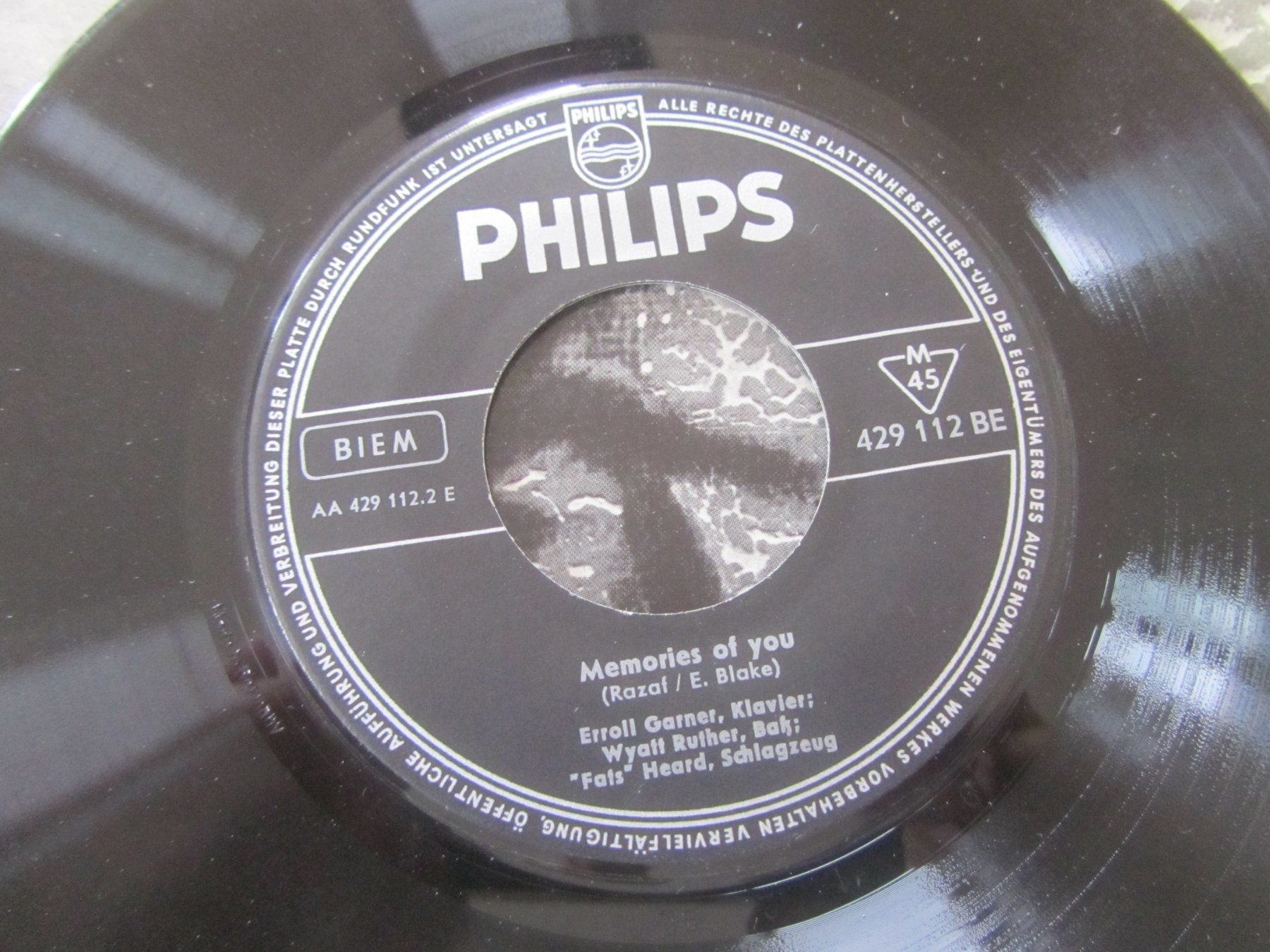Dischi in vinile: Erroll Garner The Greatest Philips 429 112 BE 7" EP – Usato da Seengen venduto da mikelele 2