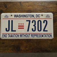  🇺🇸 U.S. Autoschild, Washington D.C. JL 7302 - ORIGINAL 