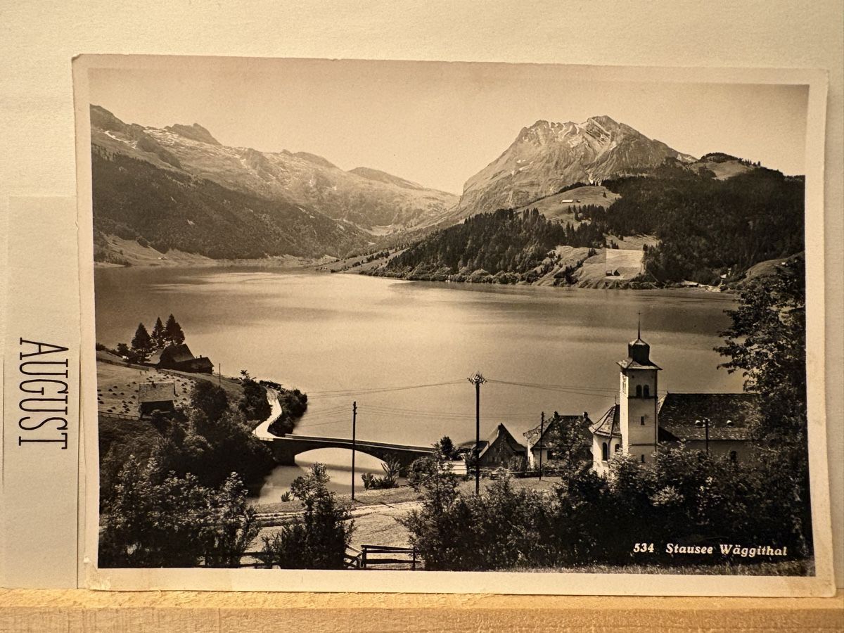 Cartoline postali: AK von Stausee Wäggithal – Usato da Rümlang venduto da Brieftaube1