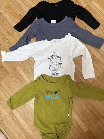 4er Set Baby Bodys Gr. 62/68  Langarm