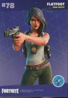 FORTNITE TRADING CARD serie 2 # 78 FLATFEET Rare outfit