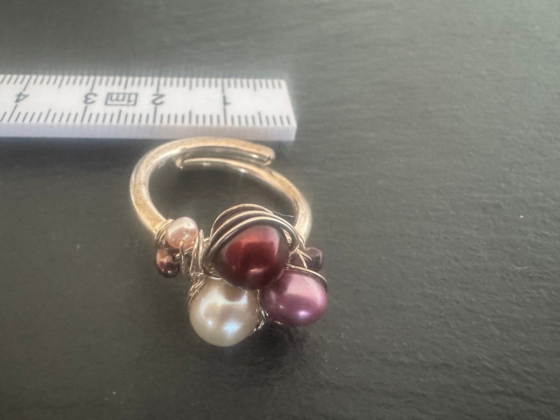 Anelli: 925 Silber Ring mit Perlen Look RG57 18.1 mm – Nuovo (secondo la descrizione) da Wetzikon ZH venduto da GrandLux 3