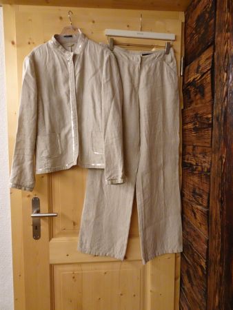 Toller Leinen Zweiteiler beige von ORWELL Gr. 42 - 426136