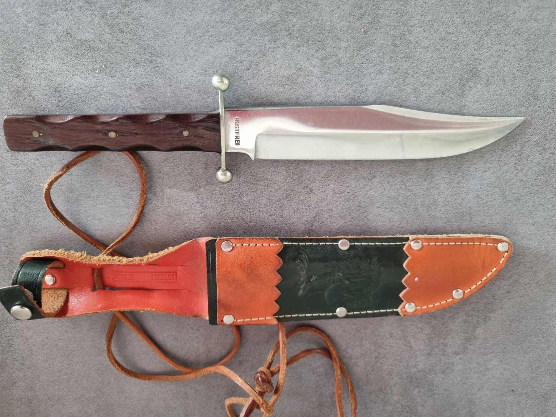 Hubertus Accessori: Original Bowie Messer von Hubertus Solingen mit Scheide – Usato da Lenzburg venduto da freedomky 3