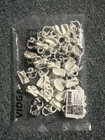 IKEA VIDGA Vorhangbefestigung neu 24 Stück weiss