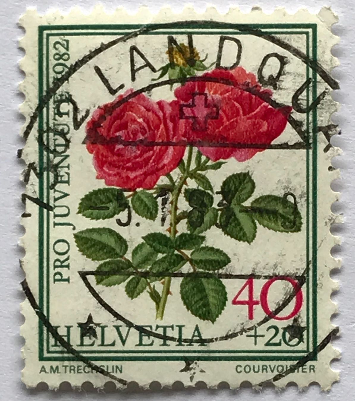 Tutti i francobolli: Nr.J 283  Vollstempel Landquart – Usato da Aarau venduto da Billa007