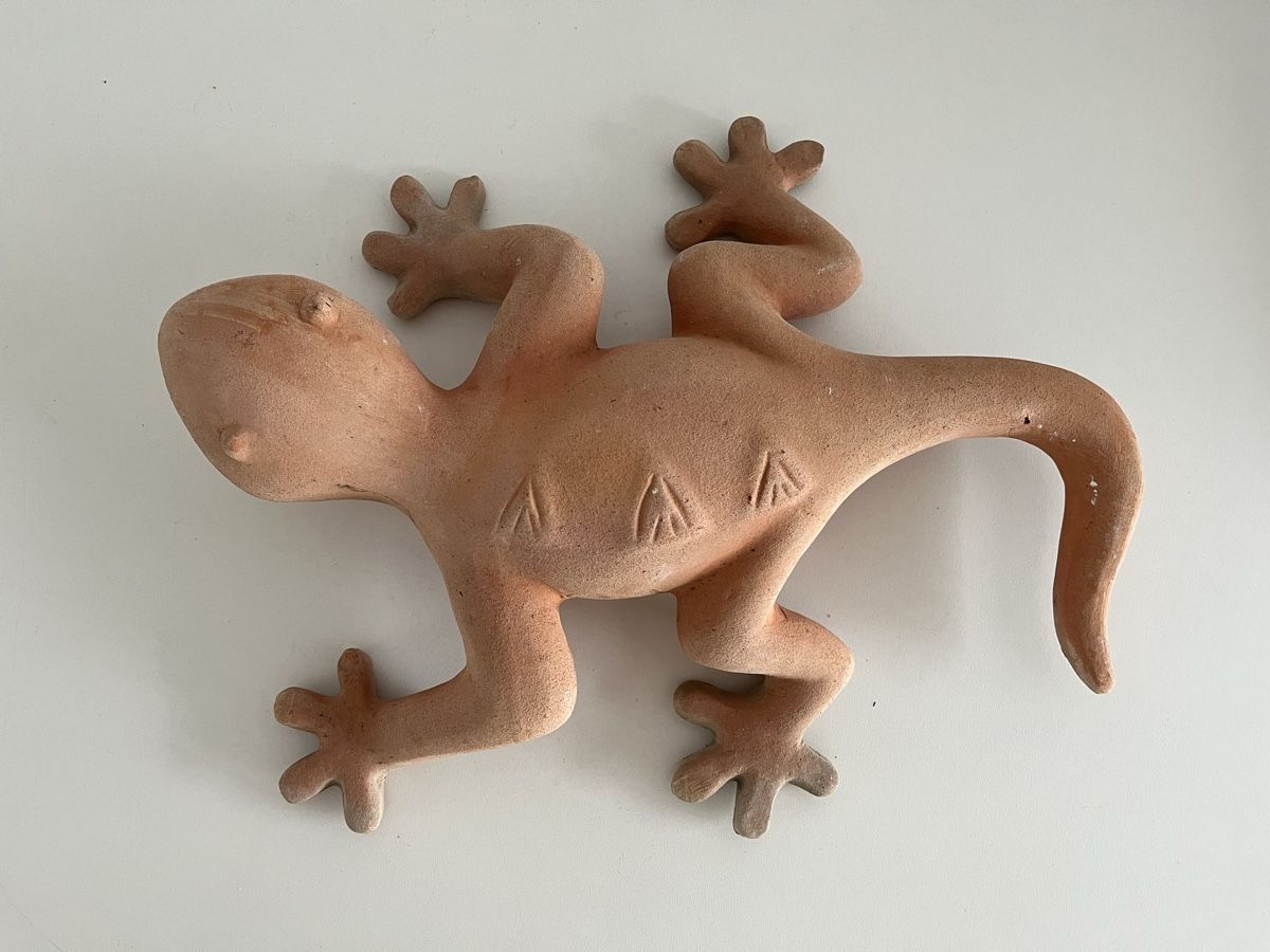 Statuette: grosse Eidechse aus Terracotta – Usato da Wetzikon ZH venduto da seli03 3