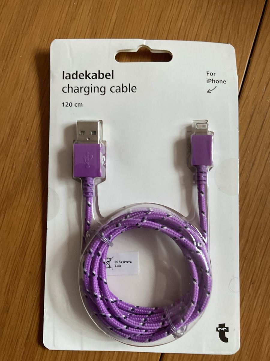 Cavi: Neues iPhone Ladekabel, 120cm, Lila – Nuovo e nell'imballaggio originale da Kirchberg BE venduto da Nachtpflanze
