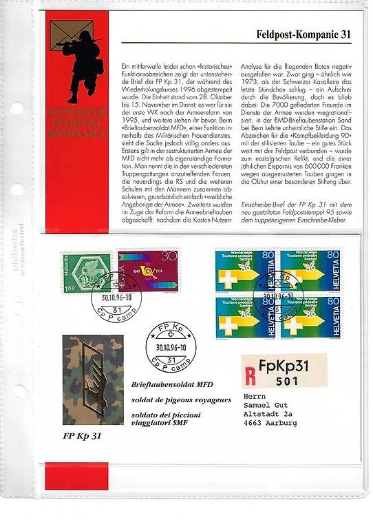 Tutti i francobolli: Timbres poste - Poste de Campagne / casernes suisse – Usato da Genolier venduto da WalterBaumgartner 2