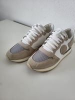 Benci Brothers Damen Ledersneaker, Gr. 39 - Weiss/Hellbraun