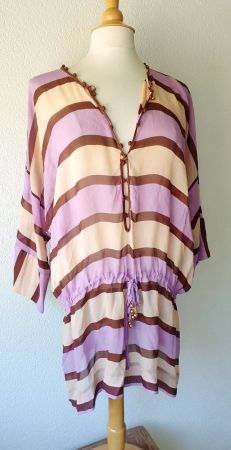 MALENE BIRGER TUNIKA 36 S SEIDE SILK SOIE KLEID TOP ZU HOSE
