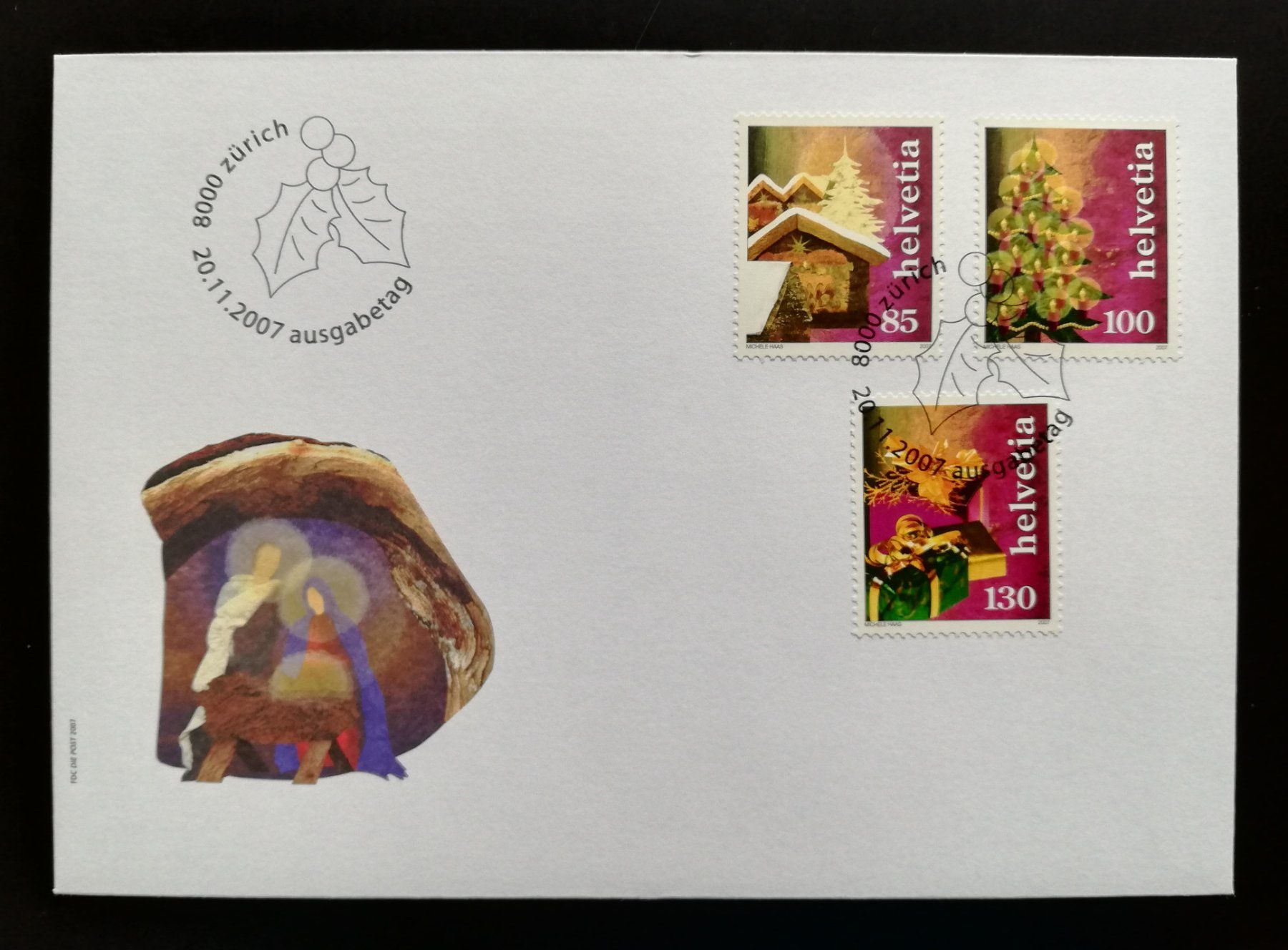 Tutti i francobolli: Schweiz FDC Sondermarken Weihnachtsbräuche, 2007 – Usato da Gümligen venduto da Fairseriver