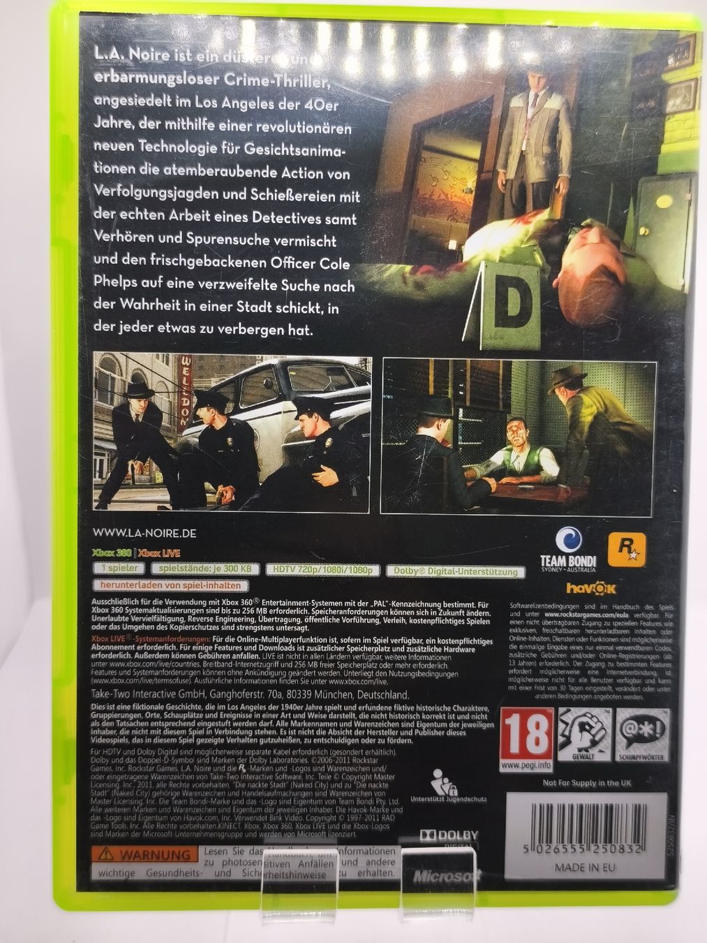 Microsoft Giochi: Jeu Xbox 360 L.A. Noire  – Usato da Conthey venduto da Th3gr4yf0x 2