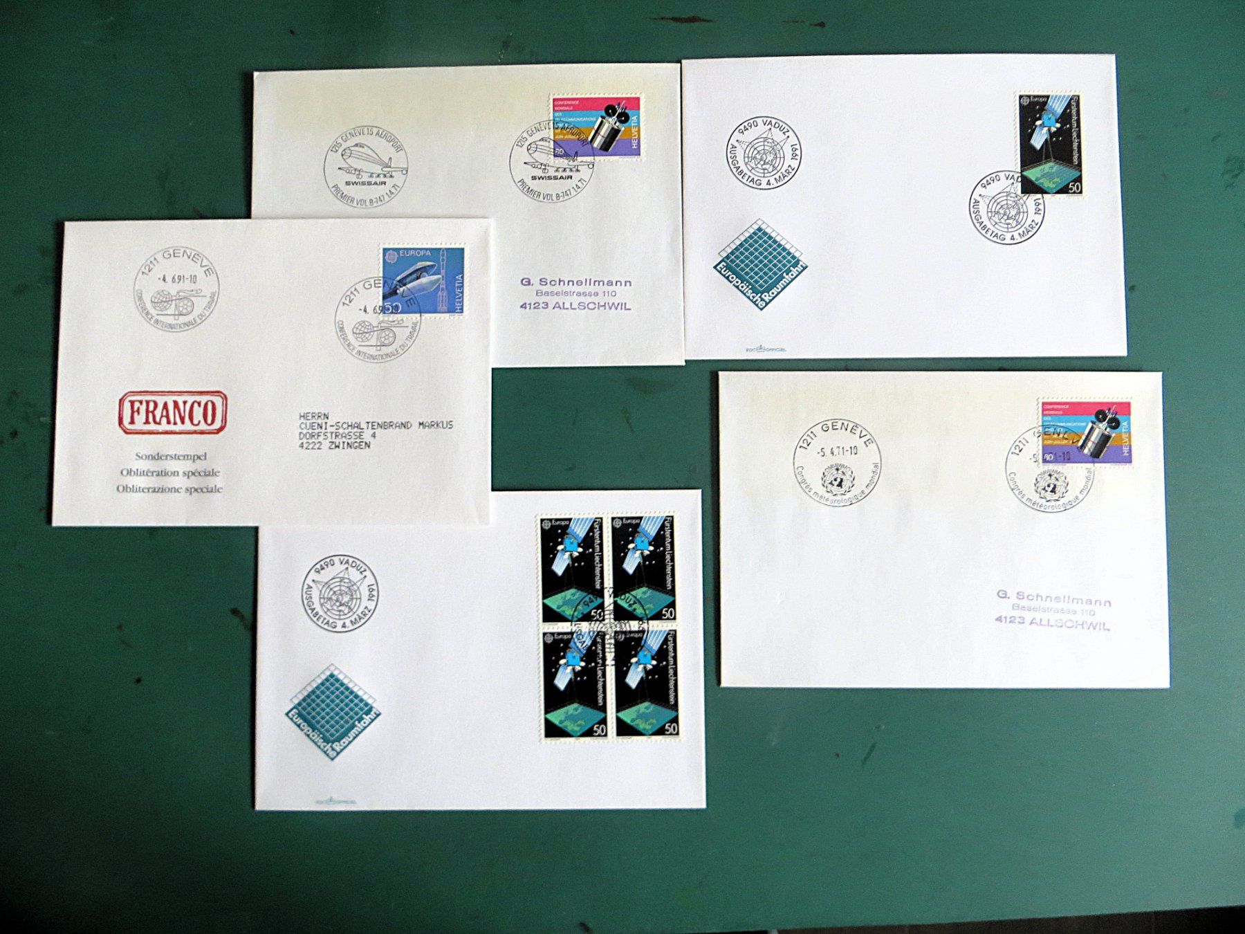 Enveloppes & pochettes d'envoi: Briefmarken FDC – D'occasion à Zwingen par Hemafa 6
