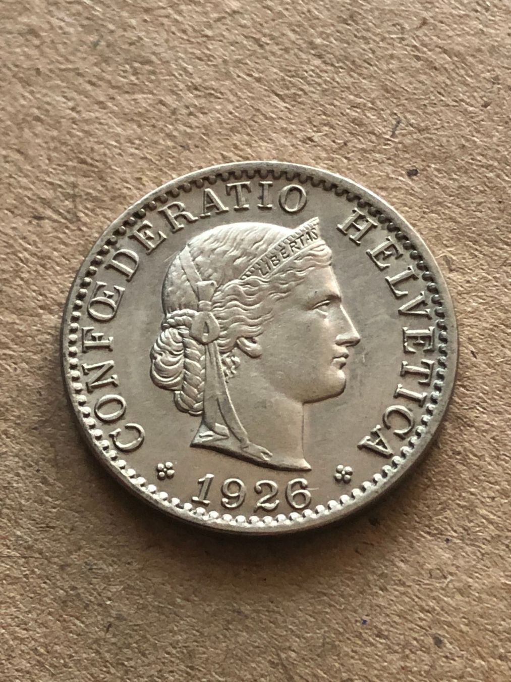 Tutti le monete: 20 Rp. 1926 unz. – Usato da Schötz venduto da Odpa