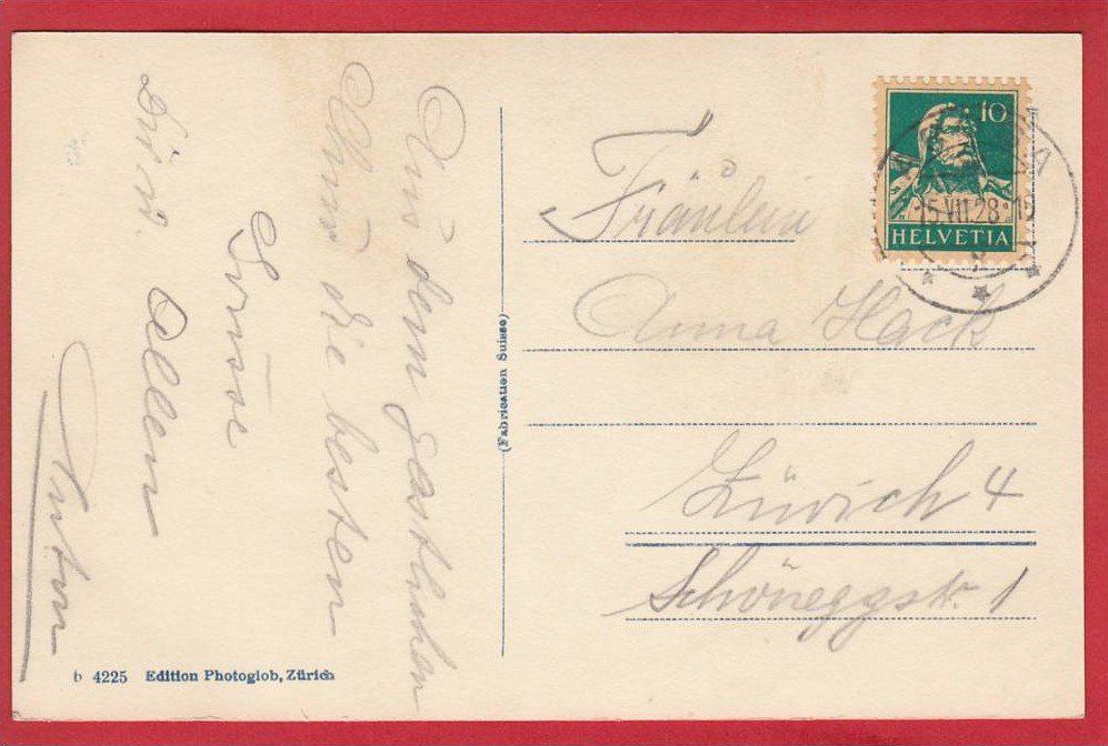 Cartoline postali: CHUR HOFPLATZ MIT HOFKIRCHE – Usato da Grüningen venduto da Kartenlaube 1