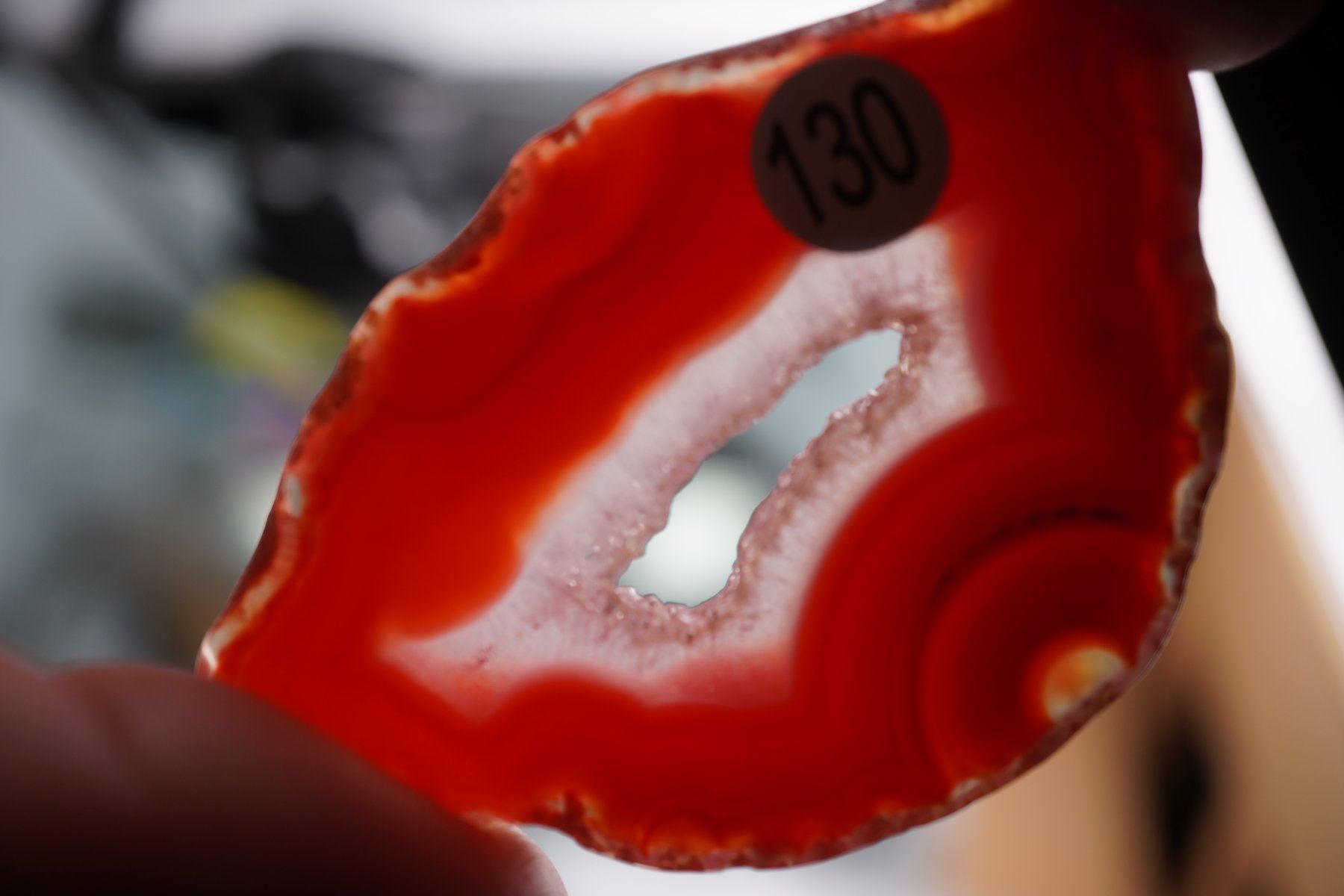 Minerali & Pietre curative: Achat  Scheibe  Rot Wunderschön       ab  1.-     Räumung – Nuovo e nell'imballaggio originale da Eschenbach SG venduto da topstone