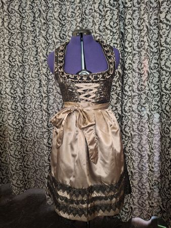 Dirndl HAUS HUBERTS Grösse 38 schwarz gold gebraucht