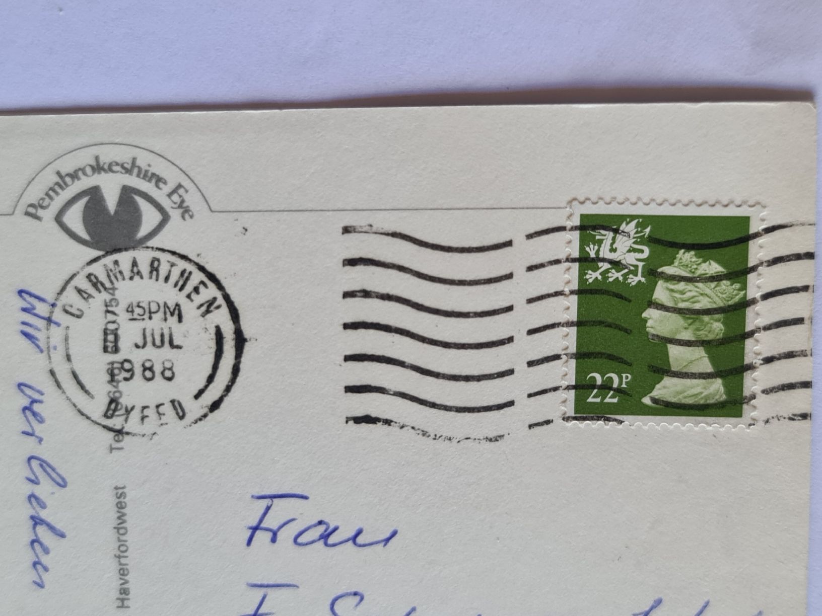 Cartoline postali: Ansichtskarte Tenby St.Catherine Island 1045 – Usato da Dintikon venduto da Vexi 1