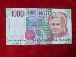 ITALIA - 1000 Lire 3 Ottobre 1990  BB / SS