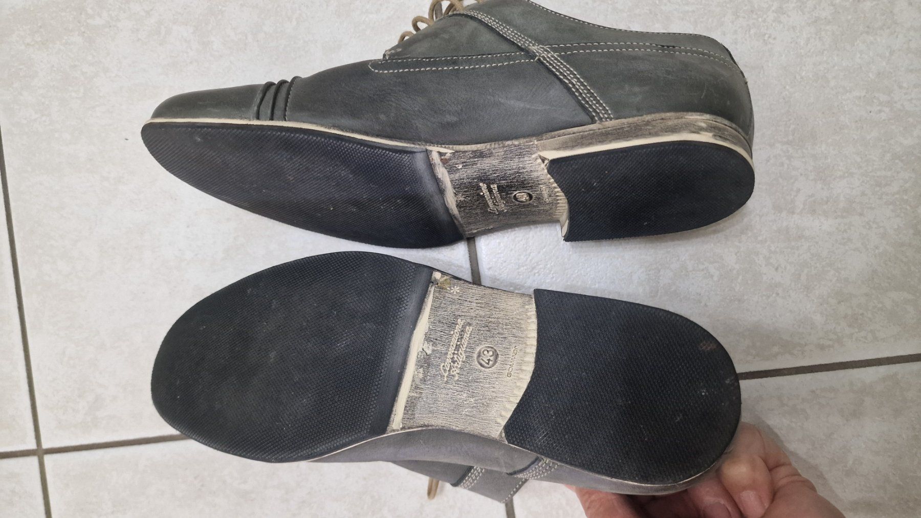 Roberto Santi Herrenschuhe: GRAU LEDER SCHUHE GR:43  GÜNSTIG – Gebraucht aus Waldenburg von suzukibl 2
