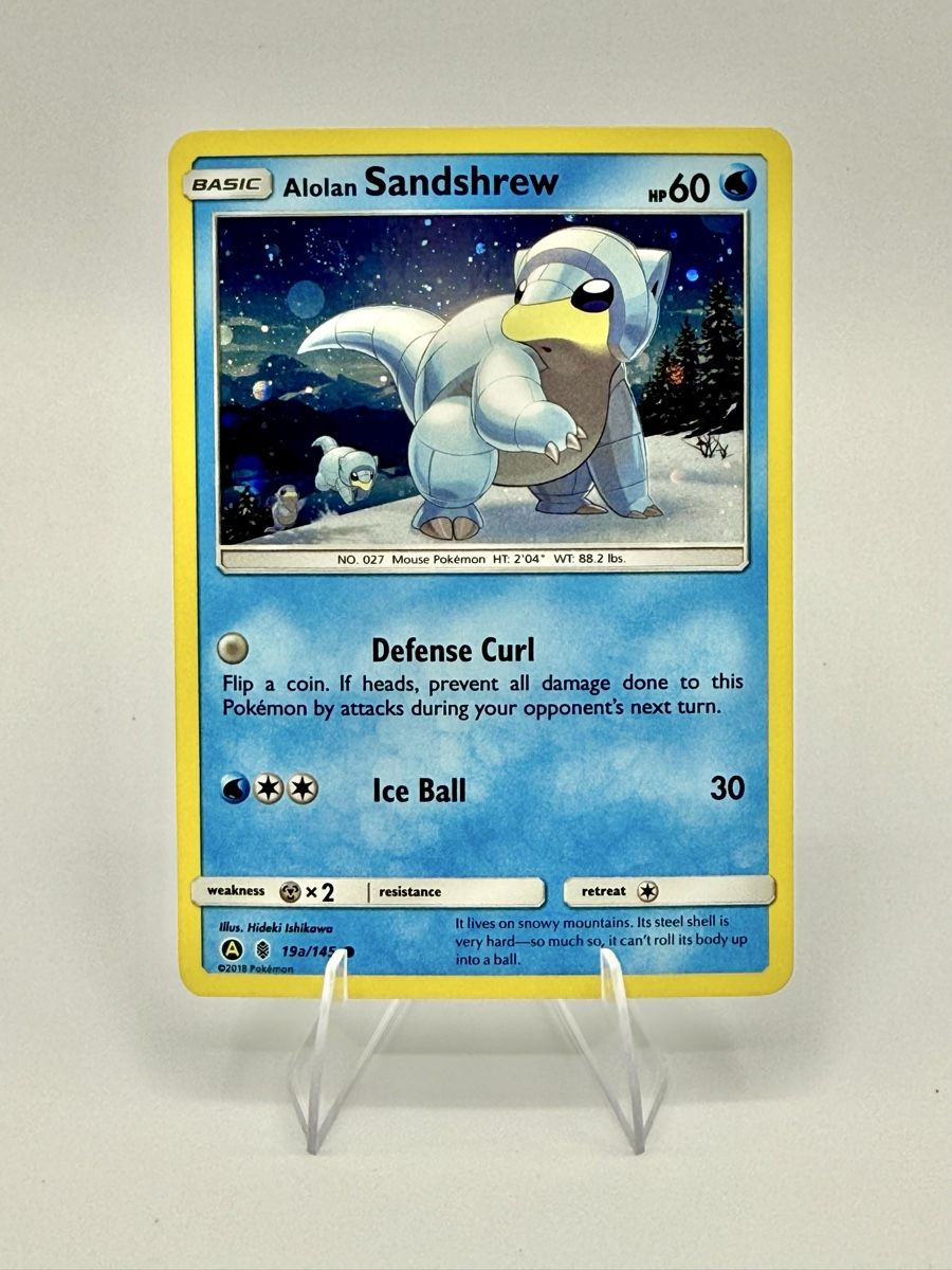 Pokémon Alolan Sandshrew Sandan Holo 19a/145 SM (Gebraucht) in ...