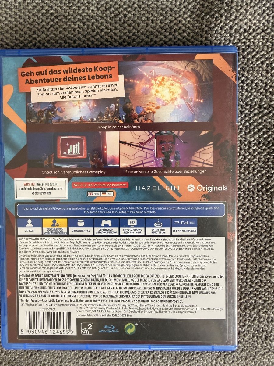 Sony Jeux: It Takes Two PS4 – D'occasion à Bottighofen par rutschoen 1