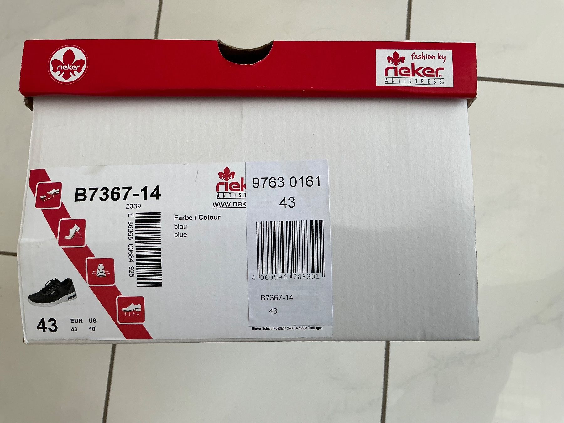 Rieker Herrenschuhe: Rieker Antistress Schuhe Gr.43 – Neu und originalverpackt aus Biel-Benken BL von Sahra1 5