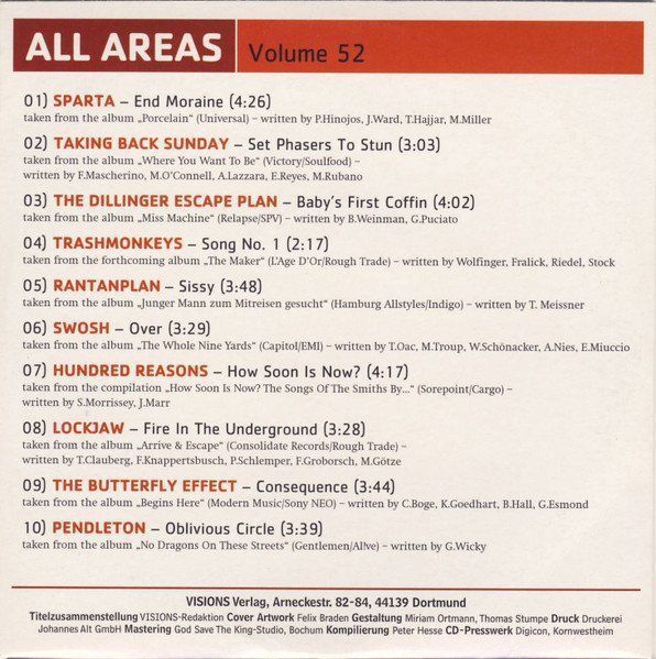 CD: All Areas Volume 52 F15 – Usato da Sessa venduto da fraenklishop 1