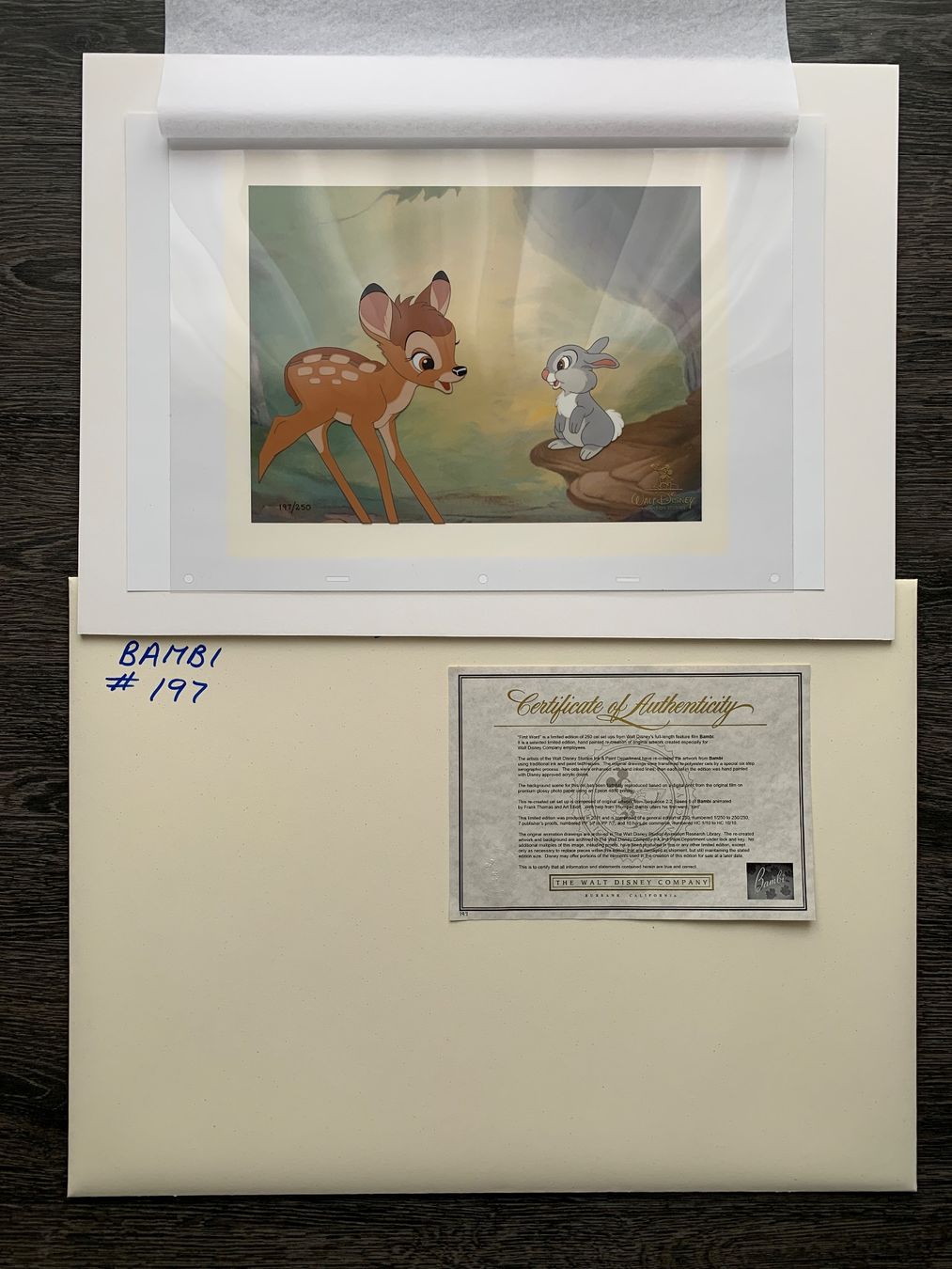 Poster & Bilder: Limitierte Original Ink-Cel von Disney "Bambi" – Neu (gemäss Beschreibung) aus Neftenbach von Zimmi013