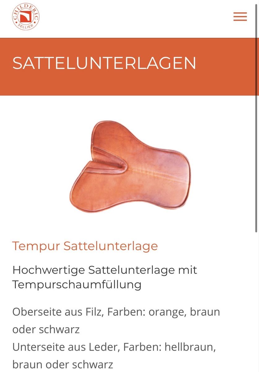 Selles, accessoires: Childeric Sattelunterlage – D'occasion à Maur par DSH112358 4