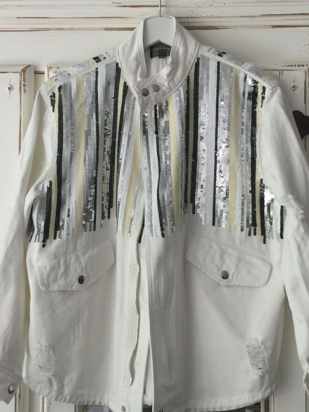 Jacken: Jeansjacke mit Pailletten festlich – Neu (gemäss Beschreibung) aus Zürich von STYLEHAUS