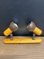 Doppel Wandleuchte Holz braun verstellbar gebraucht