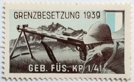 Soldatenmarke 2.WK, Gebirgs Füsilier Kp I/44, Wi Inf 326