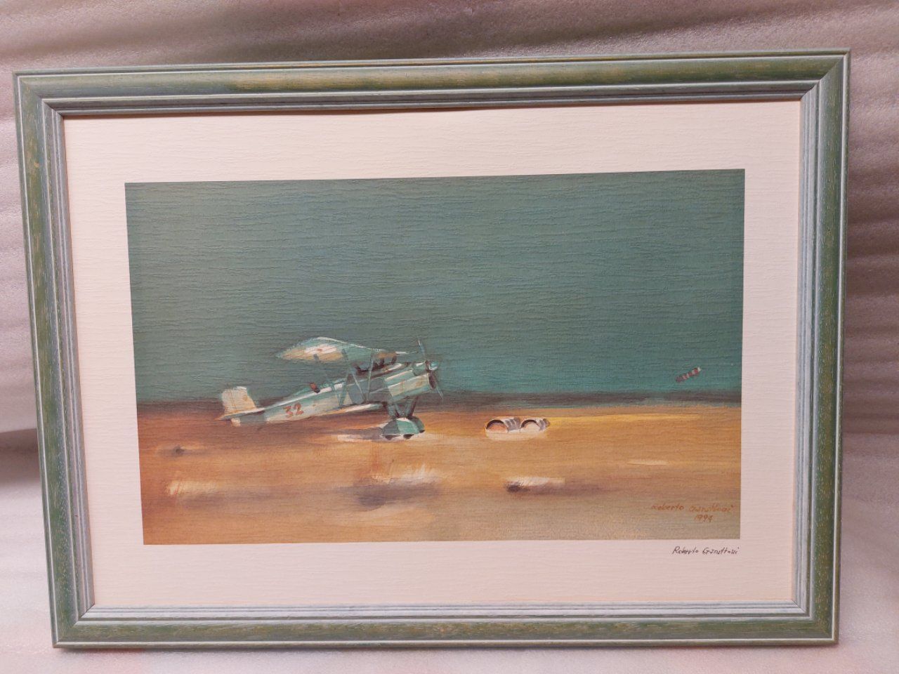 Dipinti: Roberto Garattoni -1994 print cm 50x40 Complete with frame – Usato da Pambio Noranco venduto da Pol69