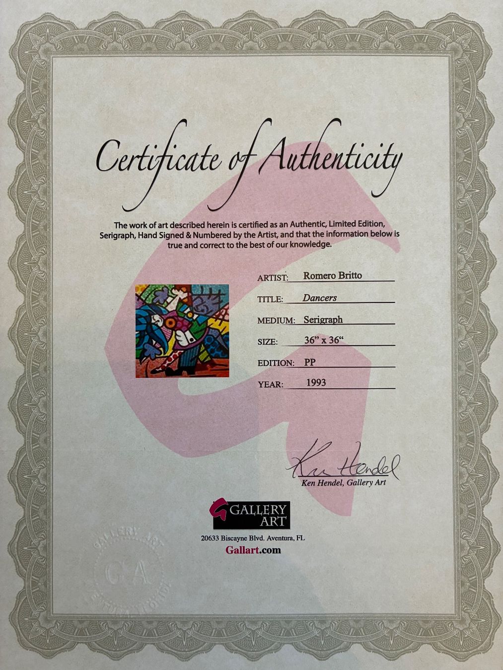 Gemälde: Romero Britto / Dancers – Gebraucht aus Berg TG von Blabla80 3