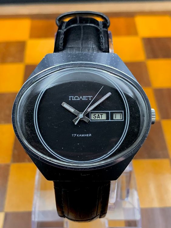 Montre Bracelet Chronographe Poljot - Mécanique - Pour Homme - Occasion Fonctionnelle