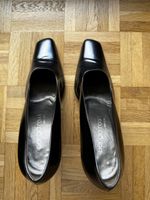 Sergio Rossi Black with Silver Heel T - 37 1/2
