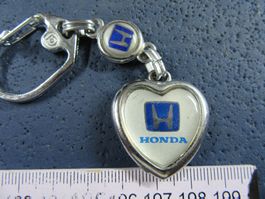 HONDA 💙 SCHLÜSSELANHÄNGER AUTO LOGO VINTAGE SILBRIG